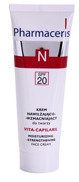 Pharmaceris N-Neocapillaries Vita-Capilaril hidratáló és regeneráló arckrém Érzékeny, bőrpírra hajlamos bőrre SPF 20 50 ml