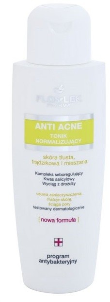 FlosLek Pharma Anti Acne felszín alatti zsírcsökkentő normalizáló tonikum  200 ml