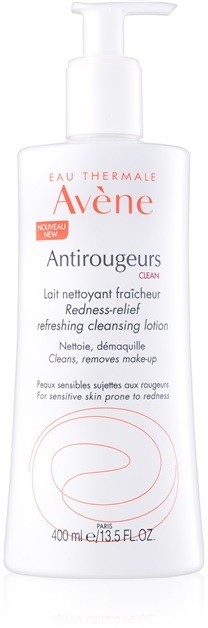 Avène Antirougeurs tisztító tej bőrpír enyhítésére  400 ml