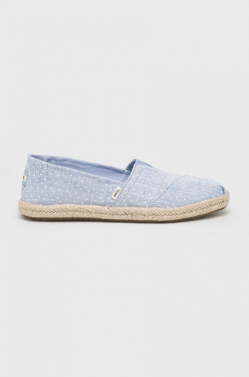 Toms - Espadrilles Chambray Dots On Rope