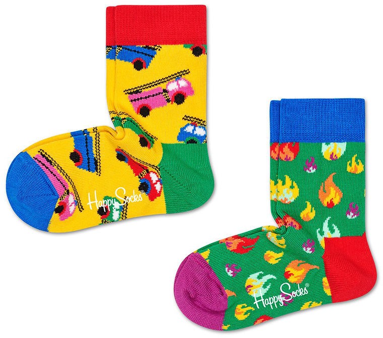 Happy Socks - Gyerek zokni On Fire (2-pack)