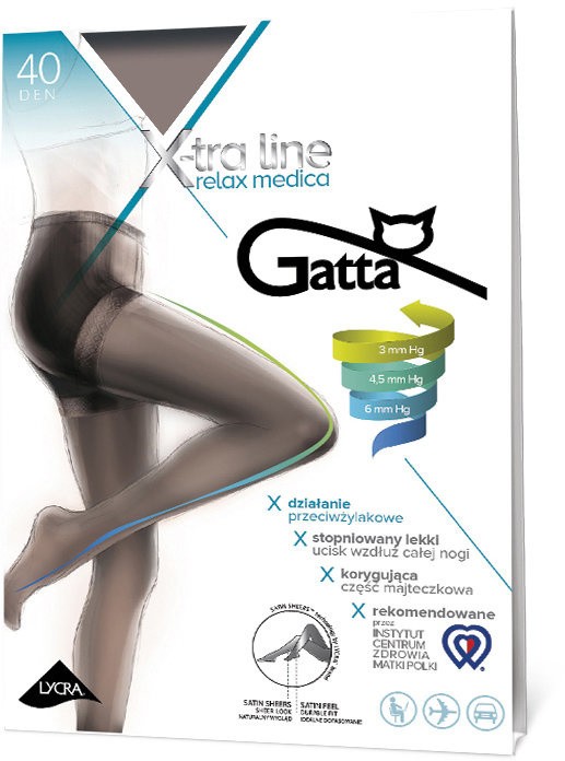 Gatta - Harisnya X-tra Line Relax Medica 40 DEN