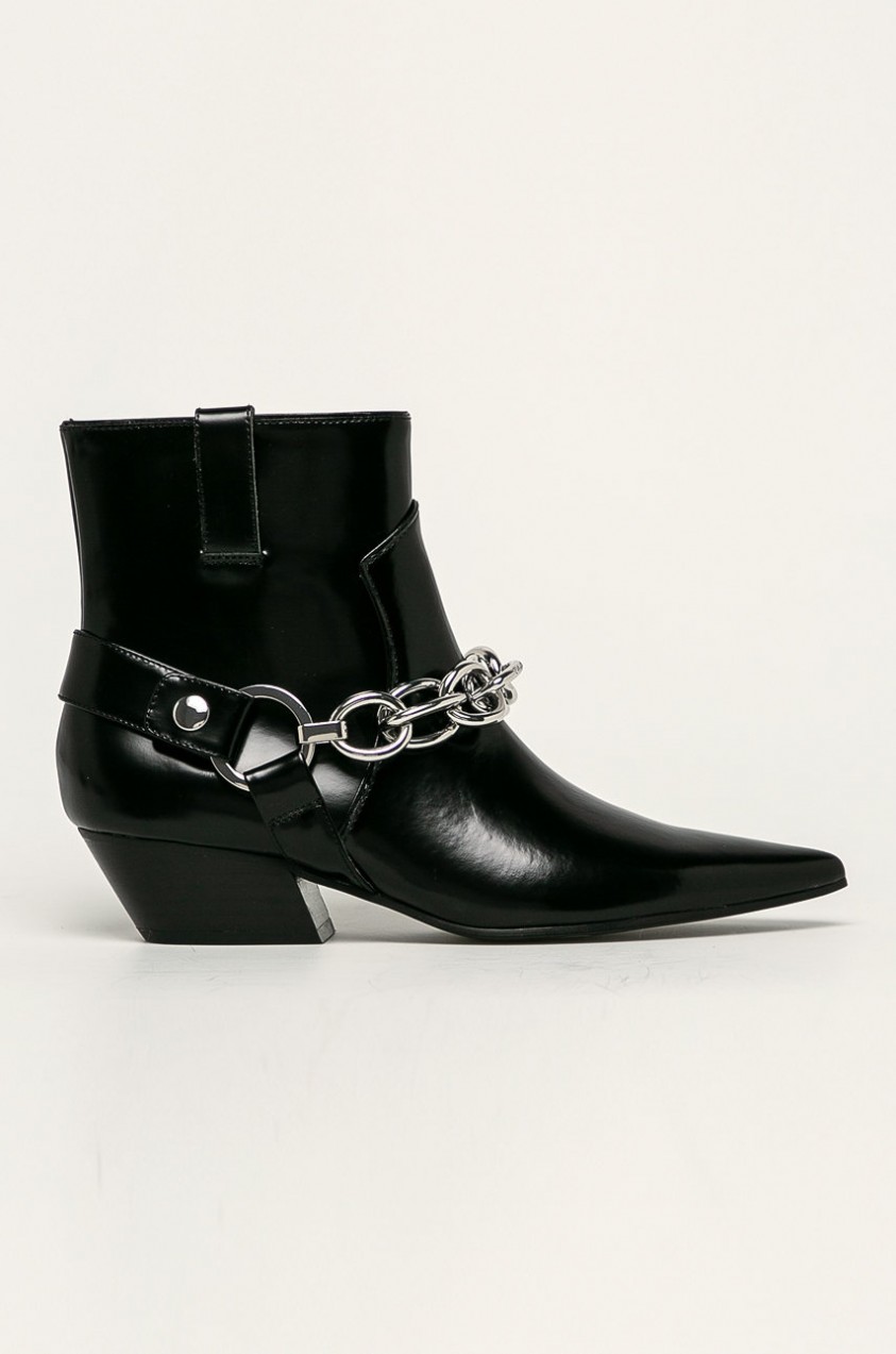 Calvin Klein - Bőr cowboy csizma