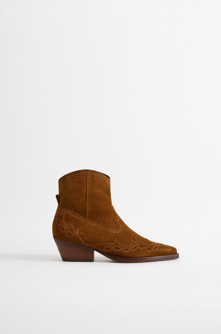 Mango - Bőr cowboy csizma Randy