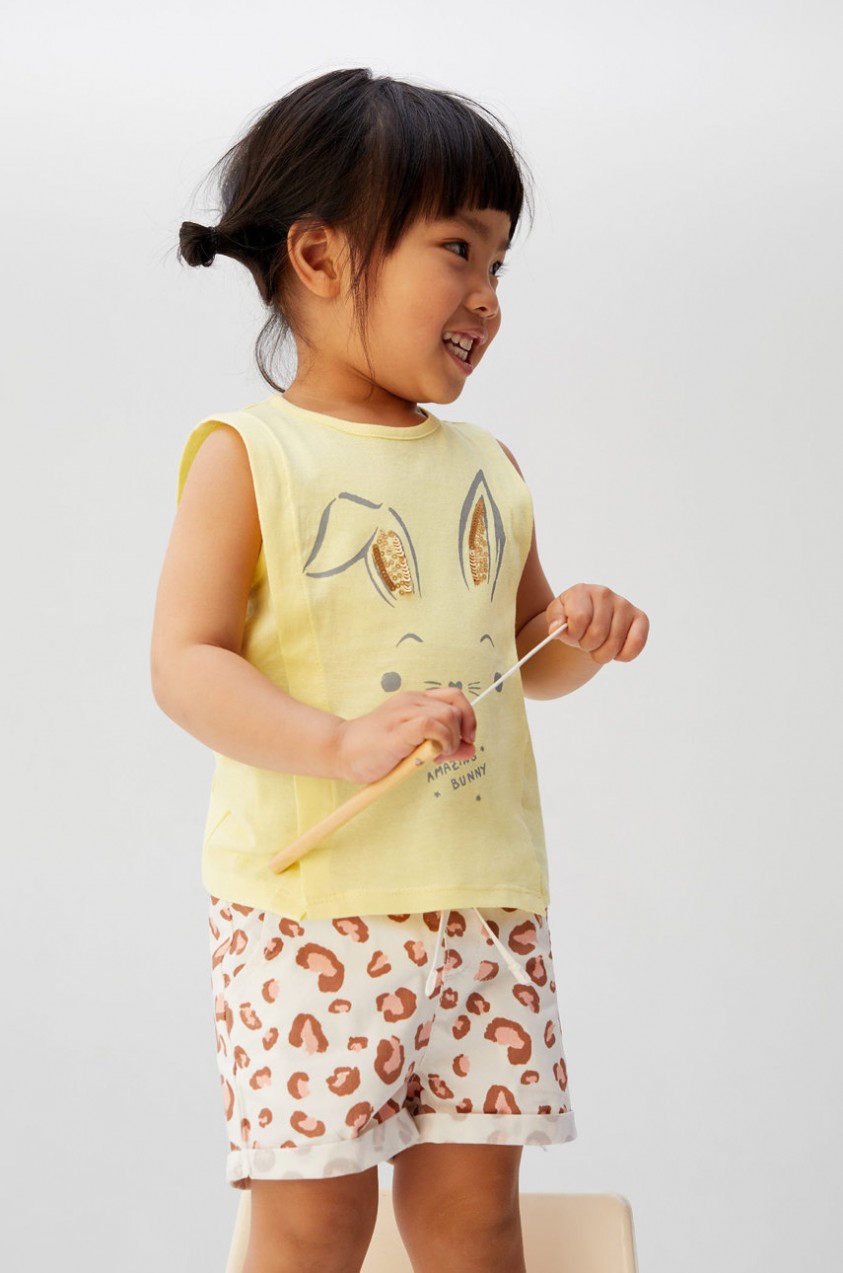 Mango Kids - Gyerek rövidnadrág Apple 80-104 cm