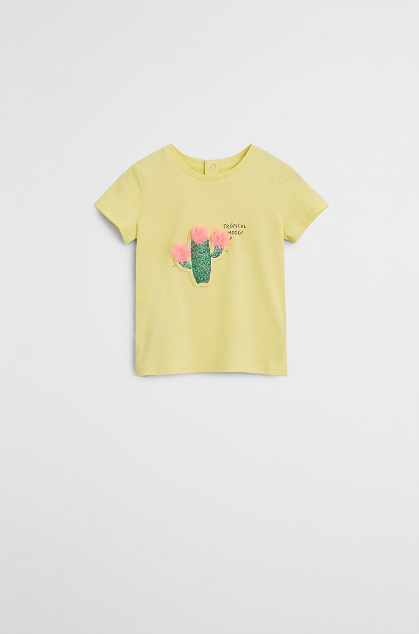 Mango Kids - Gyerek póló Cactus 80-104 cm