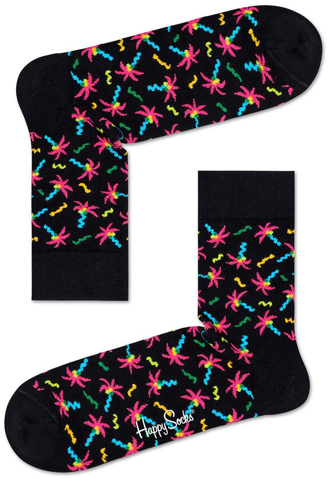 Happy Socks - Zokni Confetti Palm 1/2 Crew