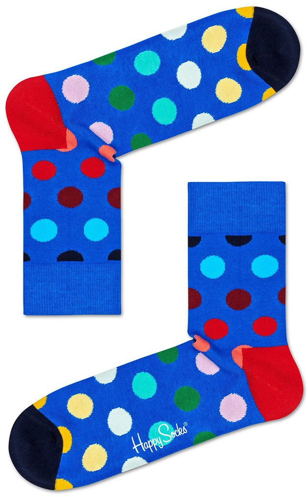 Happy Socks - Zokni Faded Dot 1/2 Crew