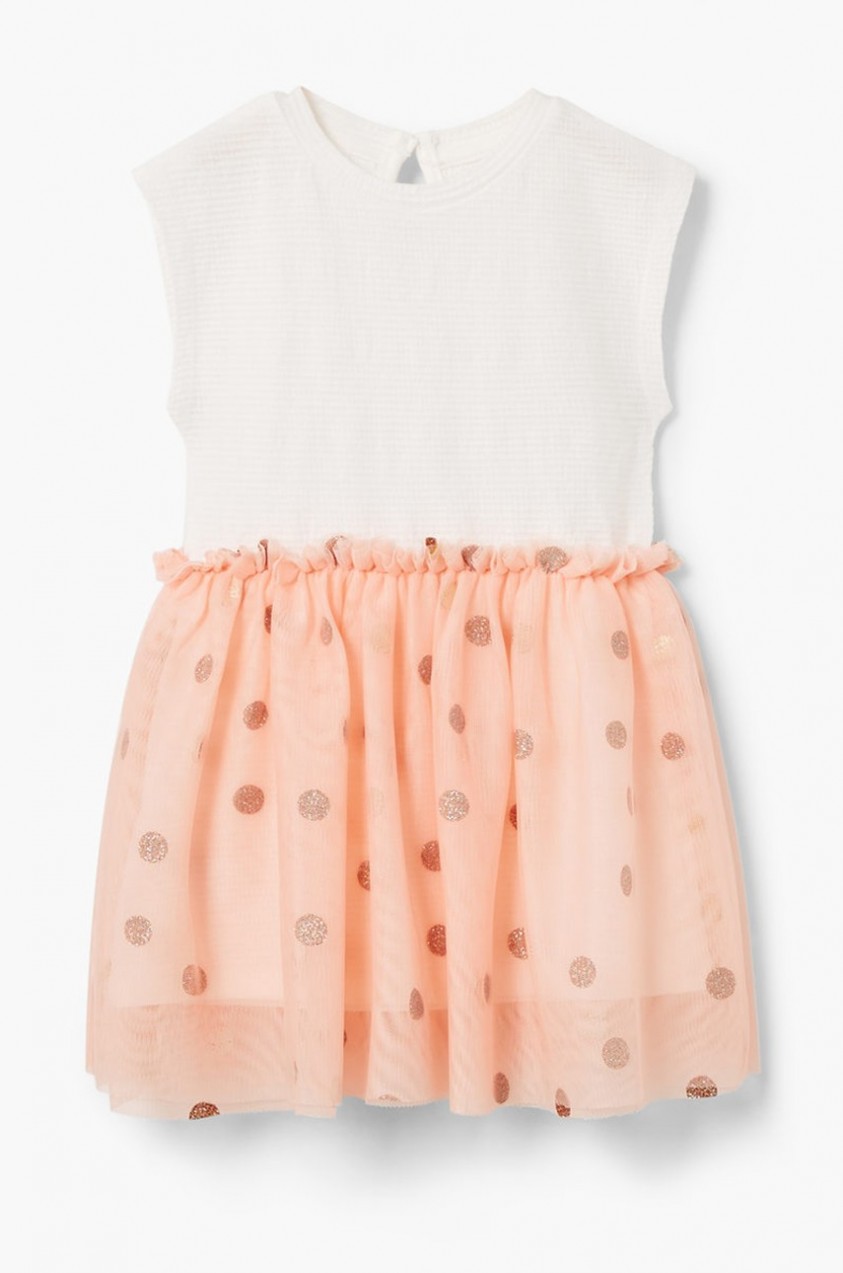 Mango Kids - Gyerek ruha Pink 80-104 cm