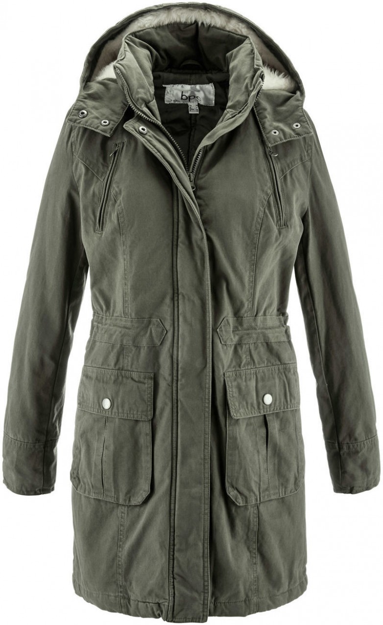 Bonprix Vattázott pamut parka-kabát