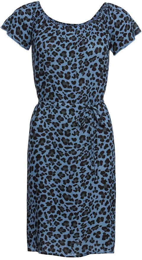Bonprix Krepp ruha leopárd mintázattal