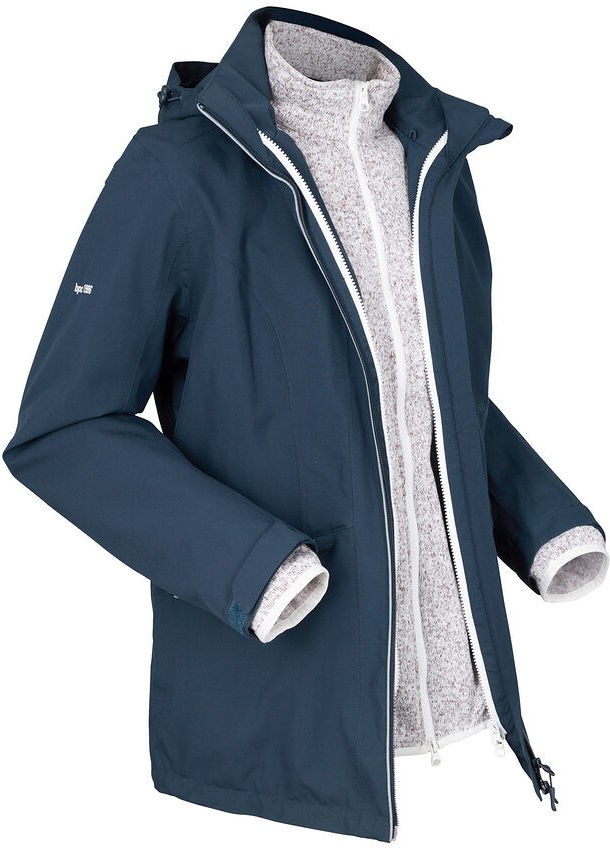 Bonprix Funkciós outdoor 3-az-1-ben kabát kötött polár belső kabáttal