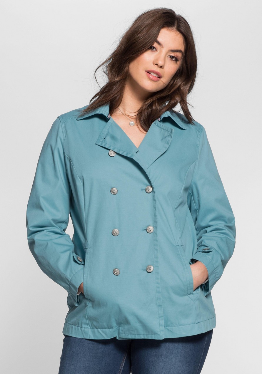 sheego Casual caban dzseki sheego Casual világosolajzöld - normál méret 48