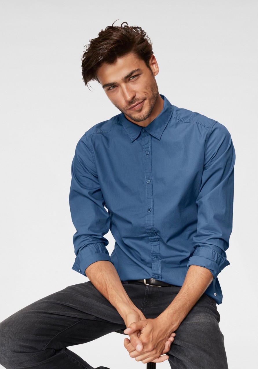 edc by Esprit hosszú ujjú ing Edc by esprit kék - normál méret XXL (56)