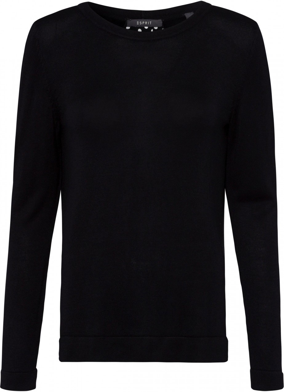 Esprit Collection kereknyakú pulóverek Esprit collection fekete-fehér - normál méret M (38)