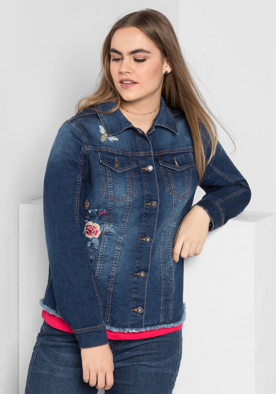 sheego Denim farmerdzseki sheego Denim kék - normál méret 48