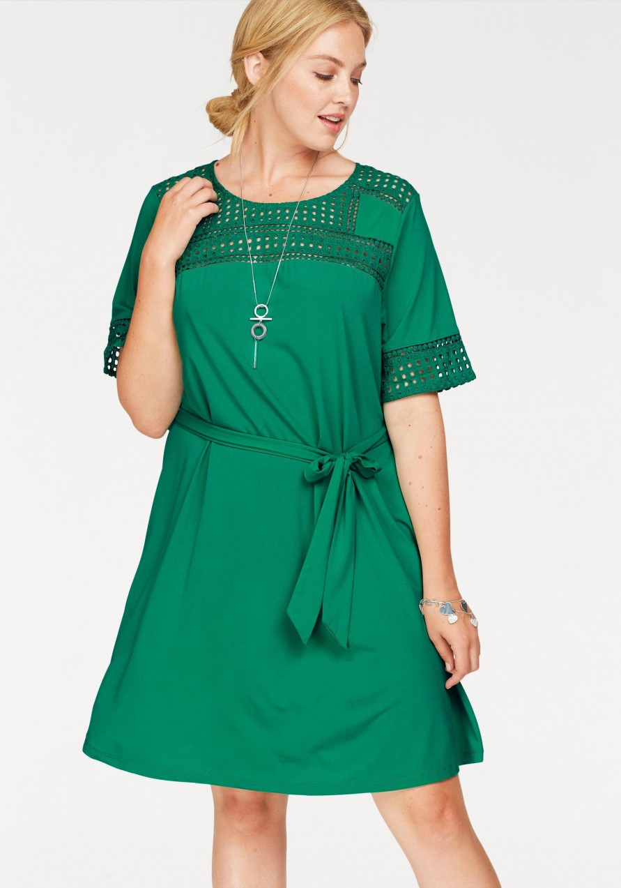 Junarose nyári ruha Junarose zöld - normál méret M