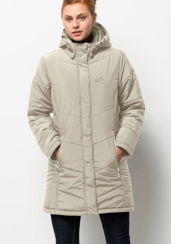 Jack Wolfskin steppelt kabát »SVALBARD COAT WOMEN« Jack Wolfskin natúrfehér - normál méret S (36/38)