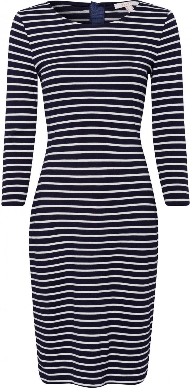 Esprit dzsörzé ruha Esprit tengerészkék-csíkos-fehér - normál méret XL (42)