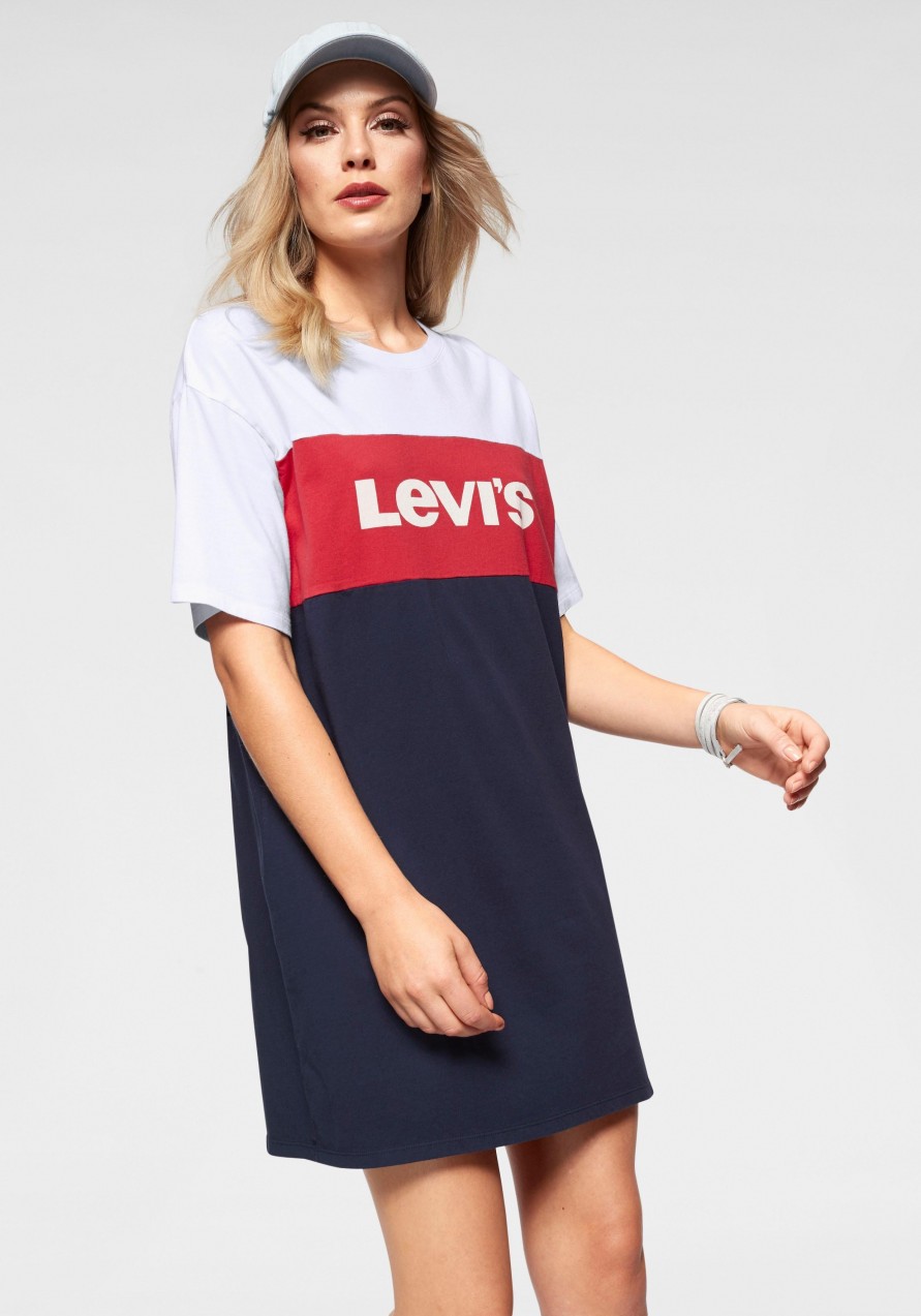 Levi's® dzsörzéruha »Sportswear-Dress« Levi's® kék-piros - normál méret M (36/38)