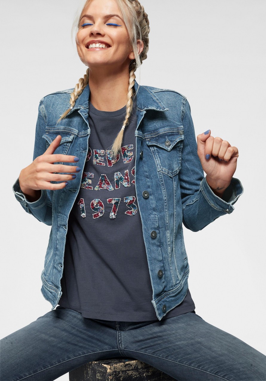 Pepe Jeans farmerdzseki »THRIFT« Pepe jeans világoskék - normál méret S (36)