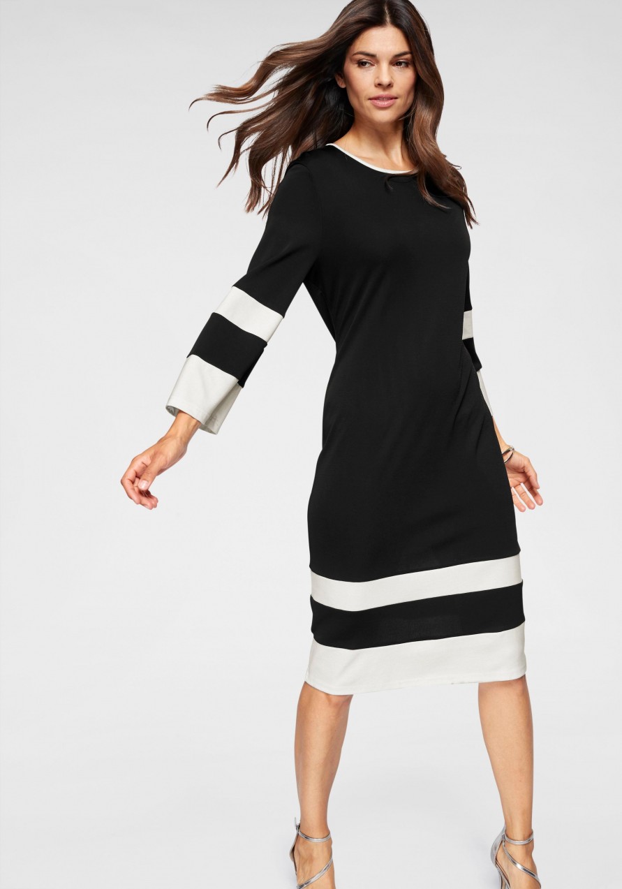 BLACK WHITE dzsörzé ruha Black white fekete-fehér - normál méret 42