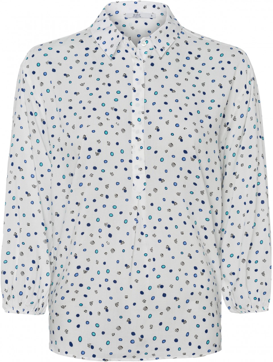 edc by Esprit belebújós blúz Edc by esprit gyapjúfehér-nyomott mintás - normál méret XL (42)