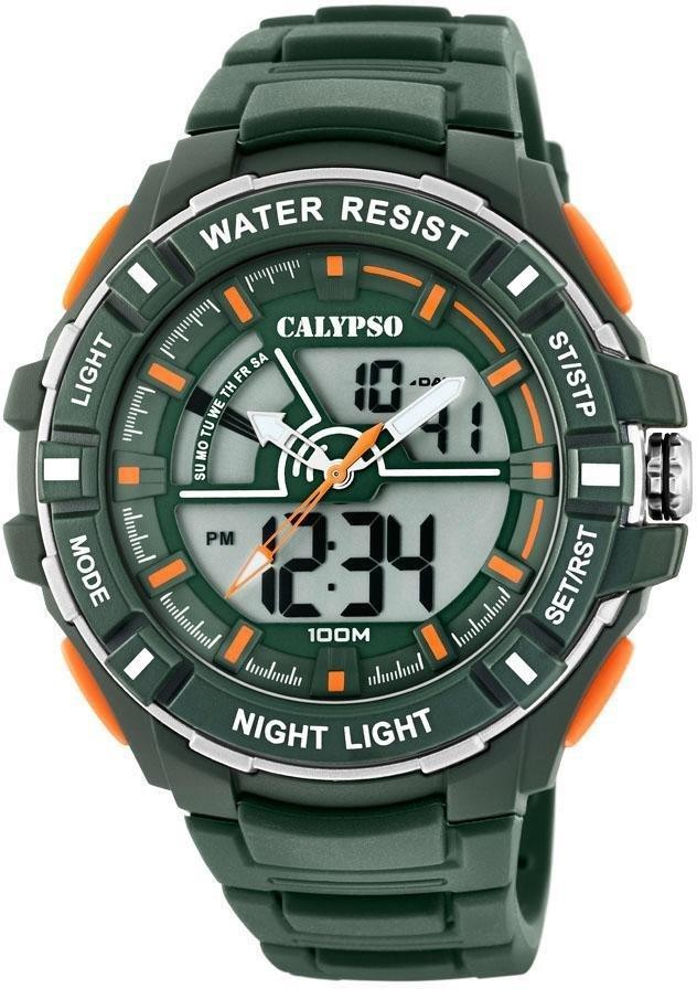 CALYPSO WATCHES rádióvezérelt óra »Street Style, K5769/5« Calypso watches zöld