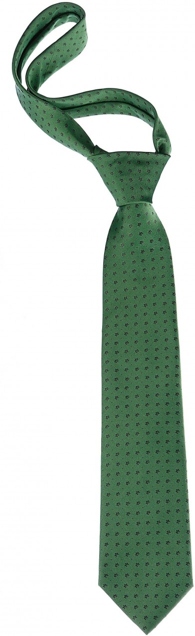 Népviseleti nyakkendő virágmintával DEFAULT_INVALID zöld