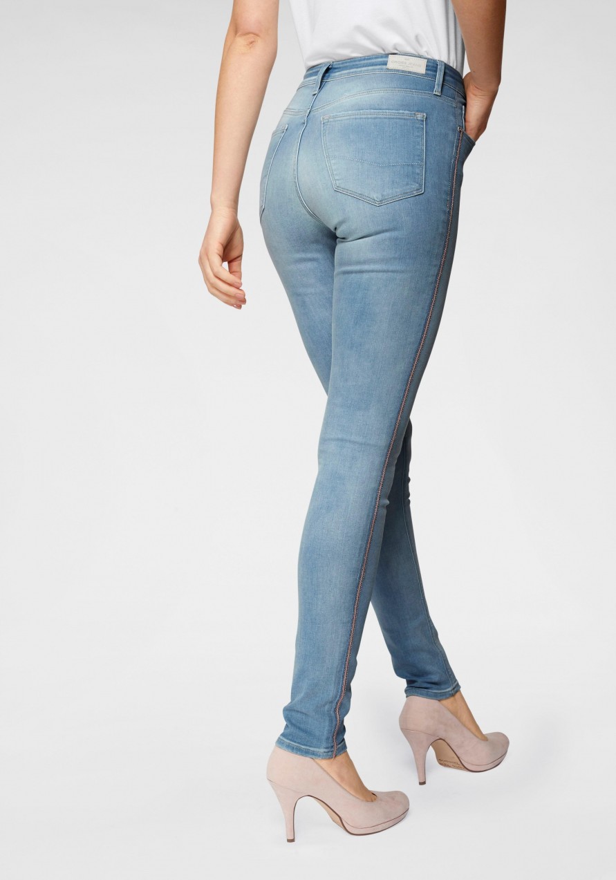 Cross Jeans® skinny-fit farmernadrág Cross jeans® világoskék-rózsaszín - hossza 30 31