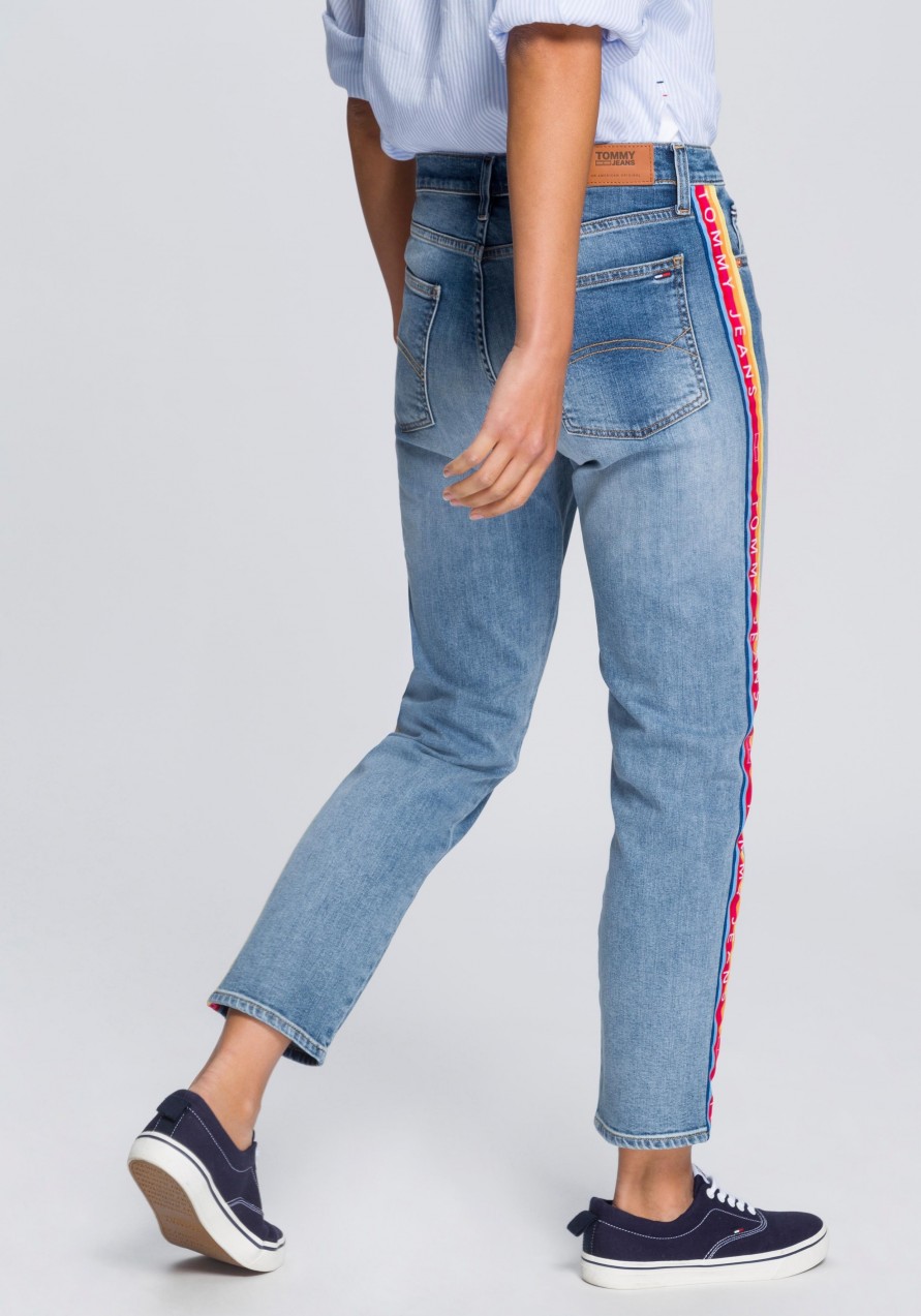TOMMY Jeans slim-fit-farmer »Izzy« Tommy jeans középkék-színes - hossz: 32 inch 28