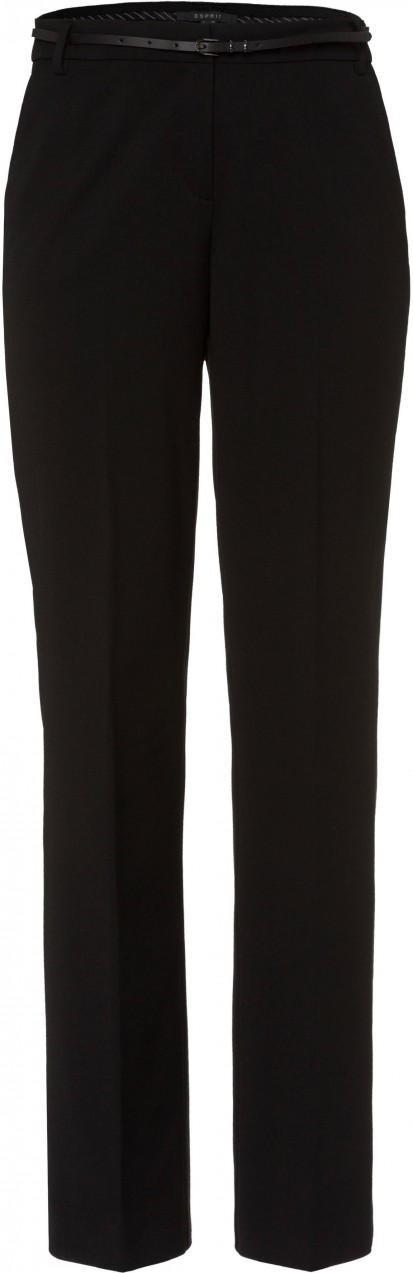 Esprit Collection hajtásos nadrág Esprit collection fekete-egyszínű - normál méret 42