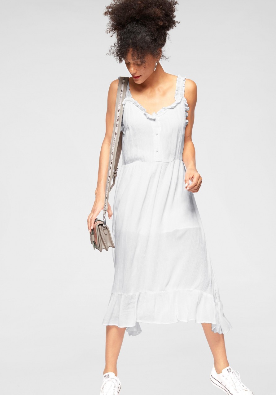 Blendshe vállpántos ruha Blendshe fehér - normál méret S (36)