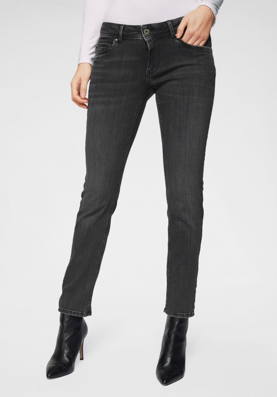 Pepe Jeans slim fit farmer»NEW BROOKE« Pepe Jeans fekete koptatott - hossz: 32 inch 30