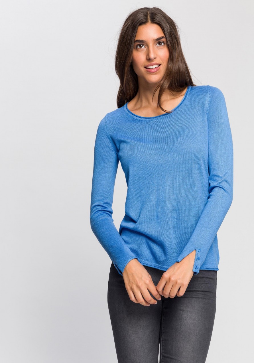 Esprit kötött pulóver Esprit kék - normál méret XL (42)