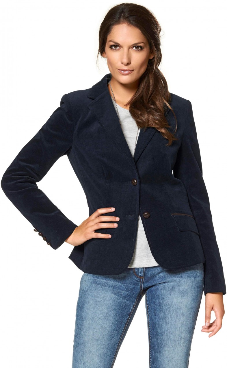 Aniston blézer kabát Aniston CASUAL tengerészkék - normál méret 46