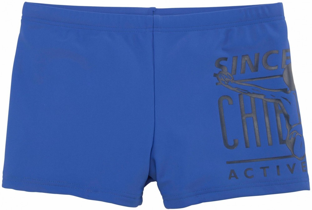 Chiemsee  egyszínű boxeralsó fürdőnadrág nyomásmintával Chiemsee kék - normál méret 158/164