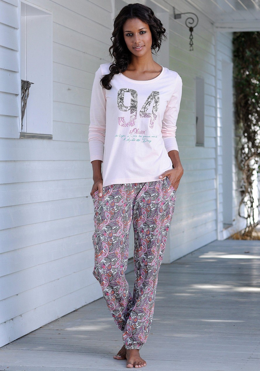 s.Oliver Bodywear pizsama s.Oliver Bodywear rózsaszín-mintás 32/34