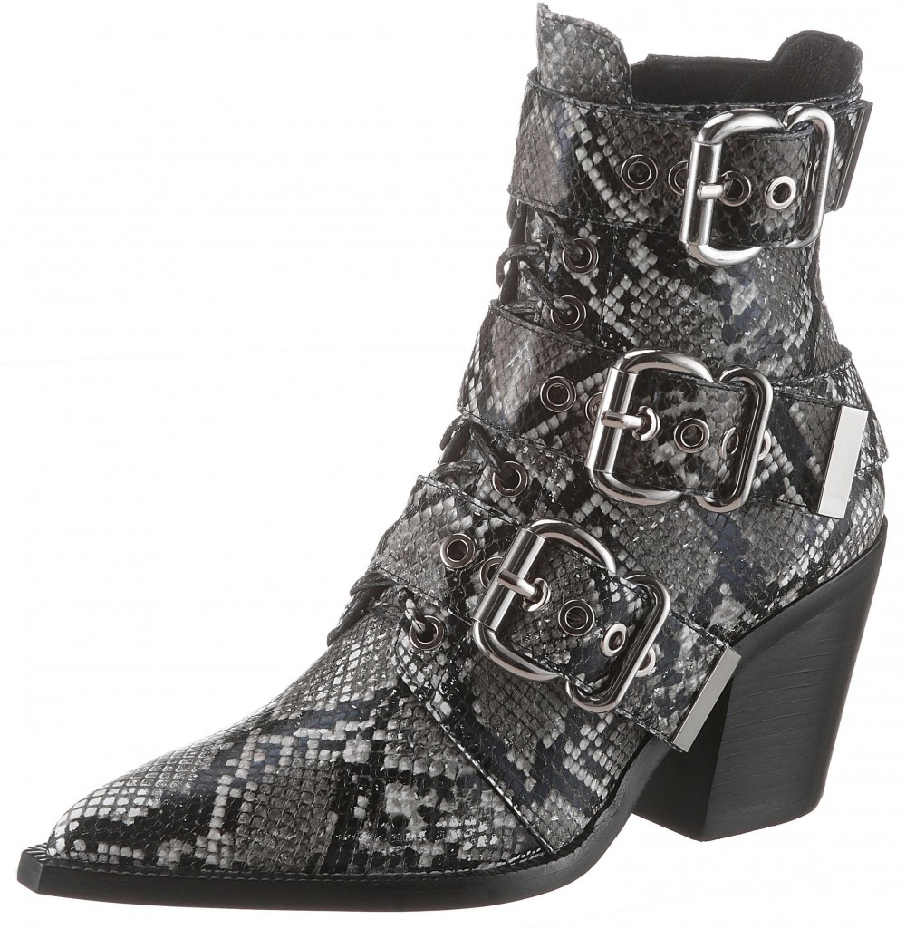 Jeffrey Campbell western rövid szárú csizma »Caceres« Jeffrey Campbell fekete-szürke - EURO-méretek 39
