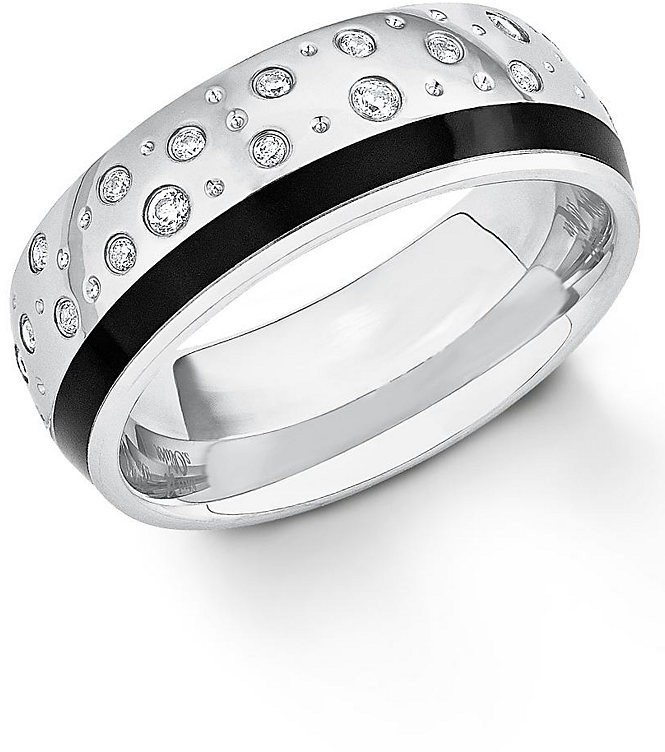 s.Oliver RED LABEL gyűrű »2012484« s.Oliver RED LABEL ezüstszínű-fekete - 7 mm 17