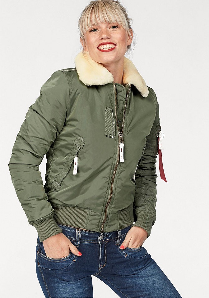 Alpha Industries bomberdzseki»Injector III Wmn« Alpha Industries olívazöld - normál méret L (40)