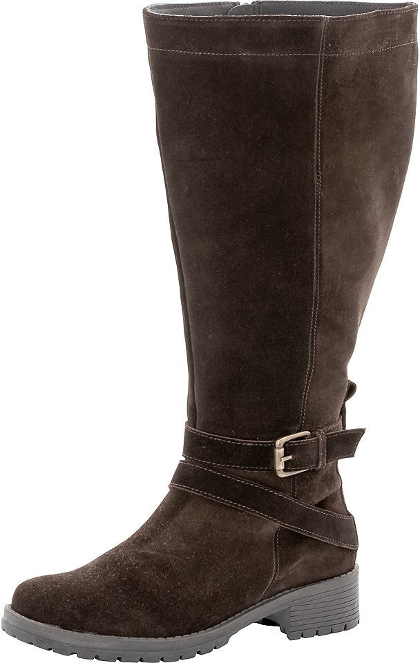 sheego XL/XXL-bő szárú csizma sheego sötétbarna - Szárbősége: XL 40