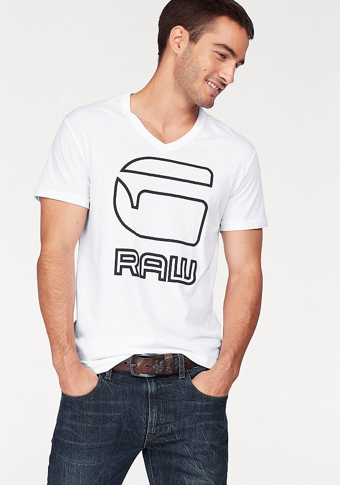 G-Star póló G-star raw fehér - normál méret XL (54/56)