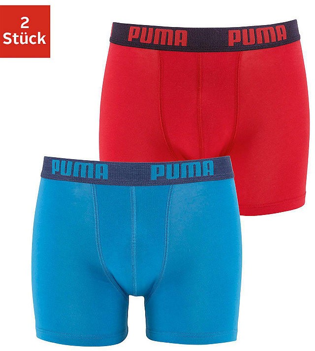 Puma boxeralsó (2db) PUMA kék/piros 146/152