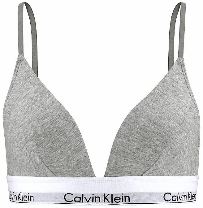 Calvin Klein háromszög fazonú melltartó pamuttal Calvin klein underwear fekete L