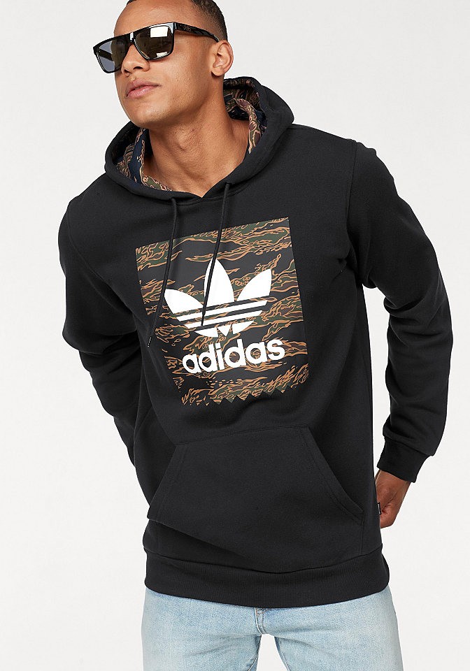 adidas Originals kapucnis szabadidőfelső »CAMO BLACKBIRD HOODIE« adidas Originals fekete-nyomott mintás - normál méret XXL (60/62)