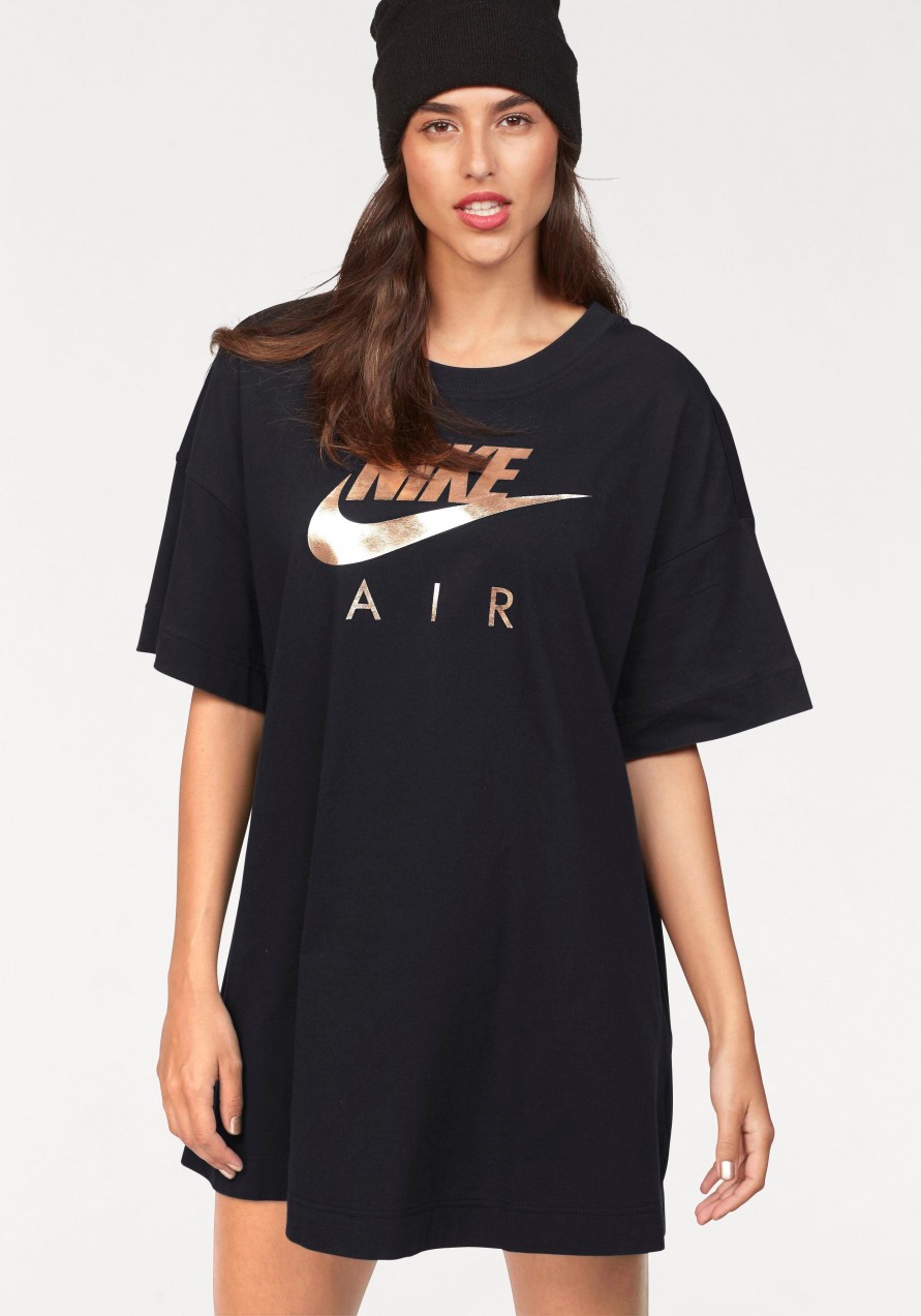 Nike Sportswear pólóruha »W NSW AIR DRESS« Nike Sportswear fekete - normál méret S (36/38)