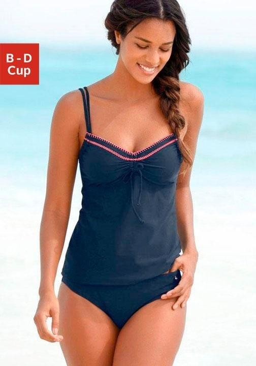 s.Oliver RED LABEL Beachwear merevítős bikini horgolt szegéllyel S.oliver beachwear fehér - B kosár 46 (95)