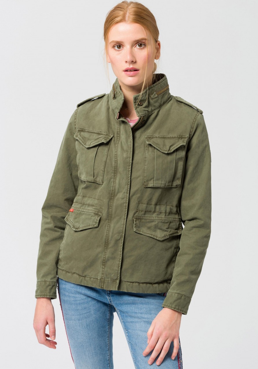 Superdry cargo dzseki »CLASSIC WINTER ROOKIE MILITARY JACKET« Superdry keki - normál méret 10 (38/S)