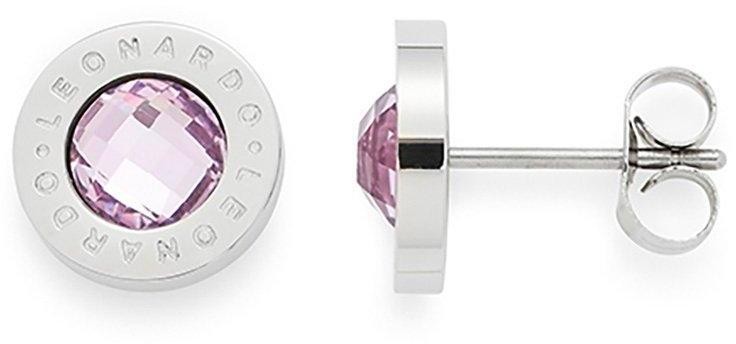 Jewels by Leonardo fülbevaló üvegkövekkel, »matrix rózsaszín, 015781« Leonardo ezüstszínű/rózsaszín